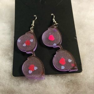 💕😎 Beautiful handmade sunglasses 🕶 earrings